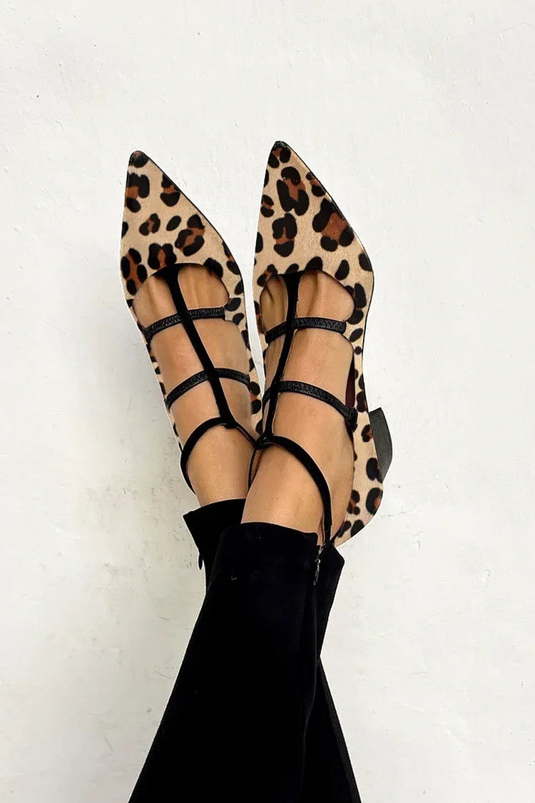Grace™ | Leopard Strap Heels