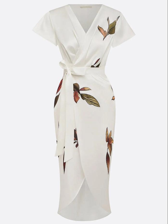 Amelia | Chic Floral Wrap Dress