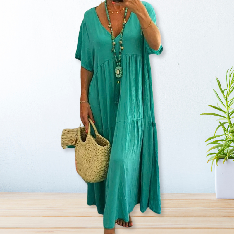 Maelis™ | Cotton Linen Dress