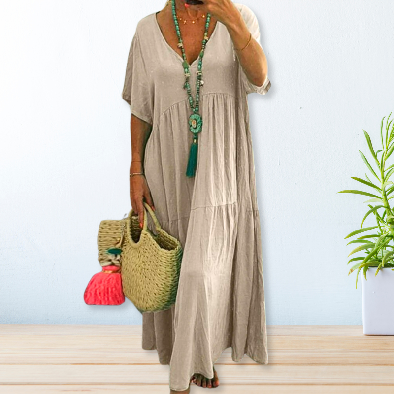 Maelis™ | Cotton Linen Dress