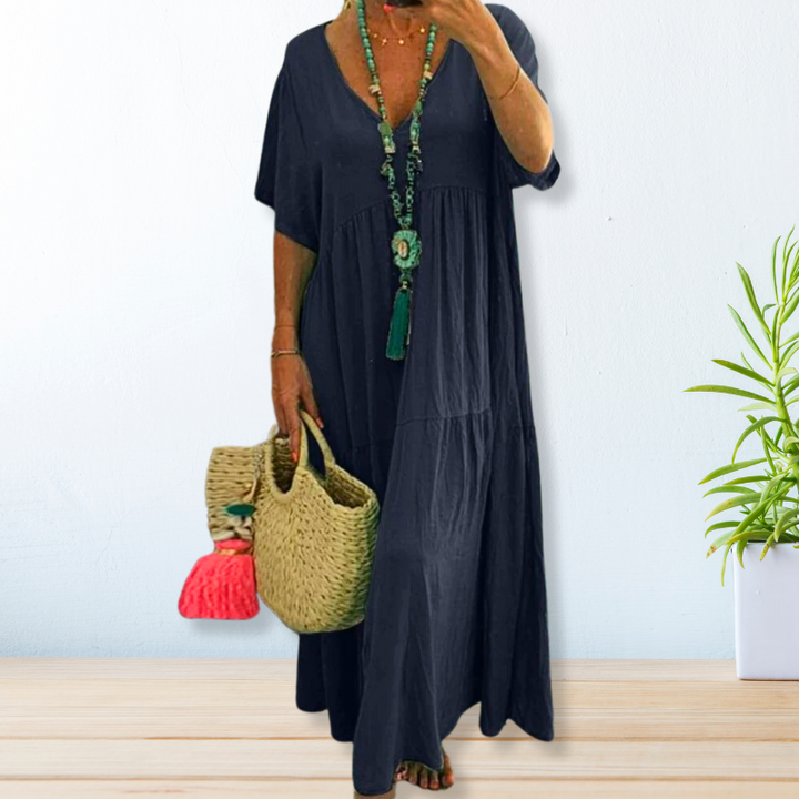 Maelis™ | Cotton Linen Dress