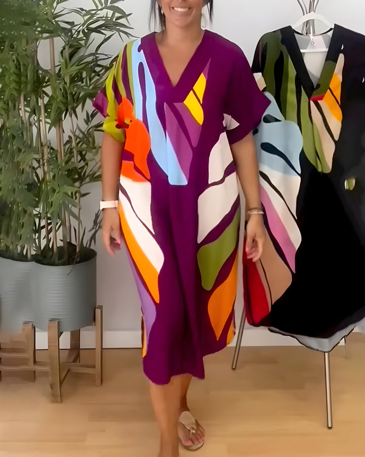 Rianna™ | Abstract Print Dress