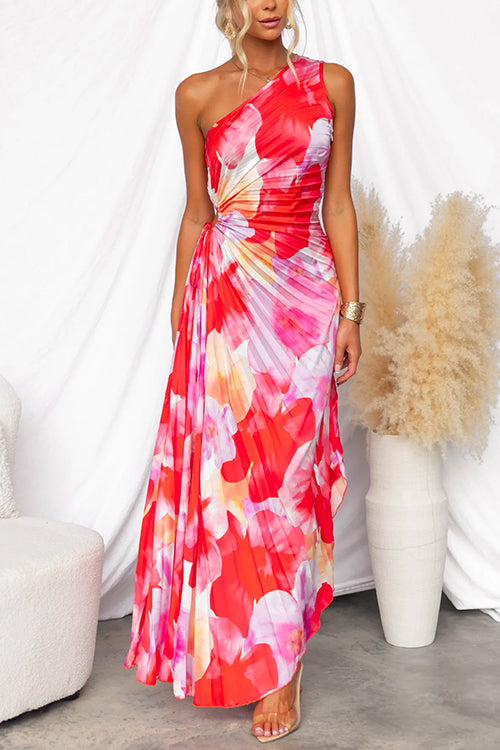 Donna | Pleated One-Shoulder Dress