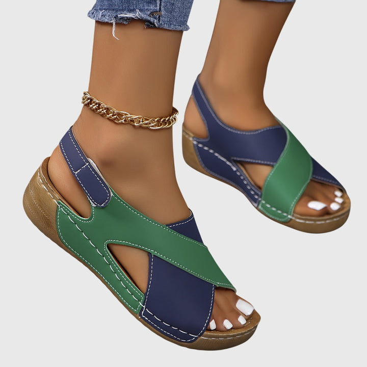 Chelsea | Colorblock Slingback Walking Sandals