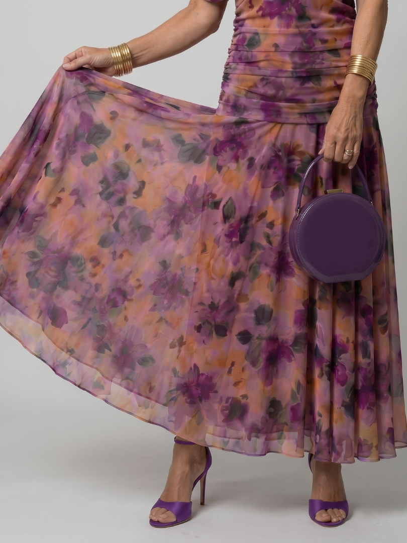 Isabella | Off Shoulder Flow Midi Dress
