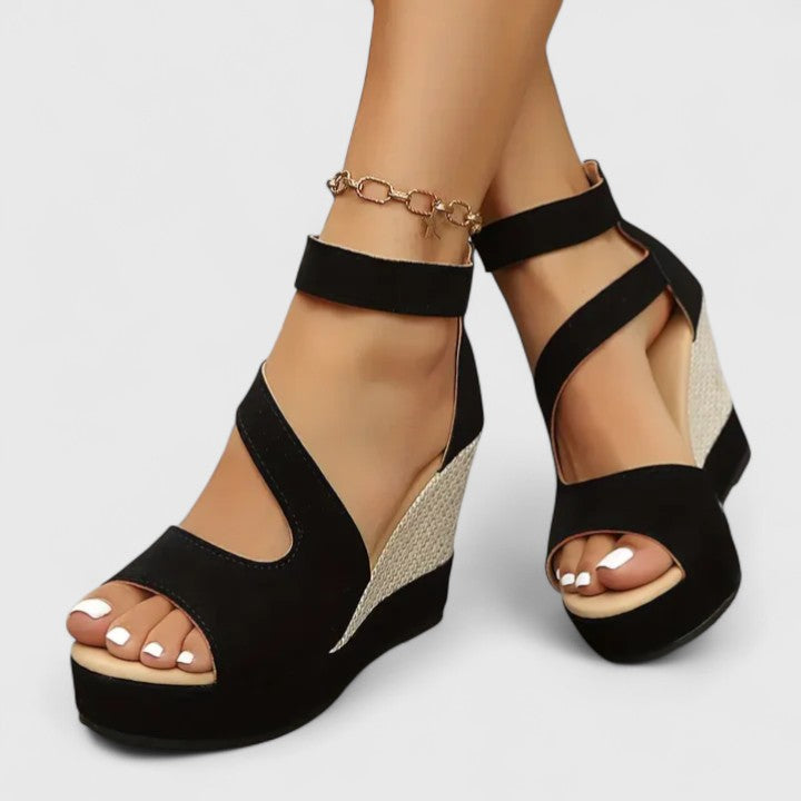 Cecilia | Ankle Strap Wedge Sandals