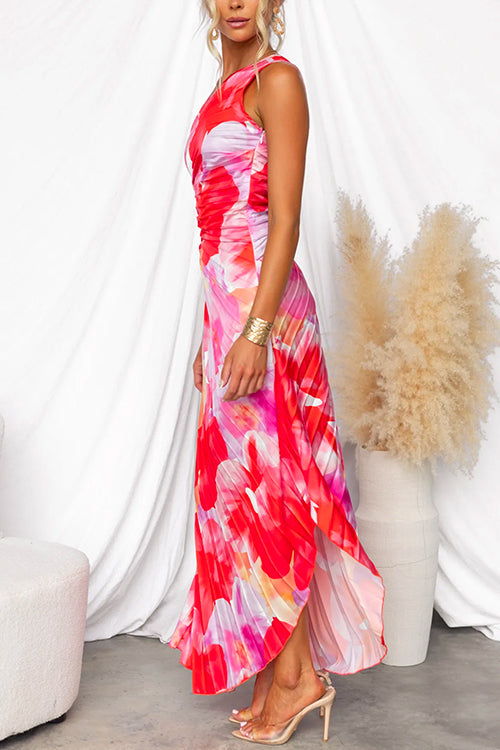 Donna | Pleated One-Shoulder Dress