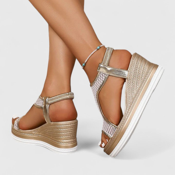 Calista | Mesh Platform Comfort Sandals