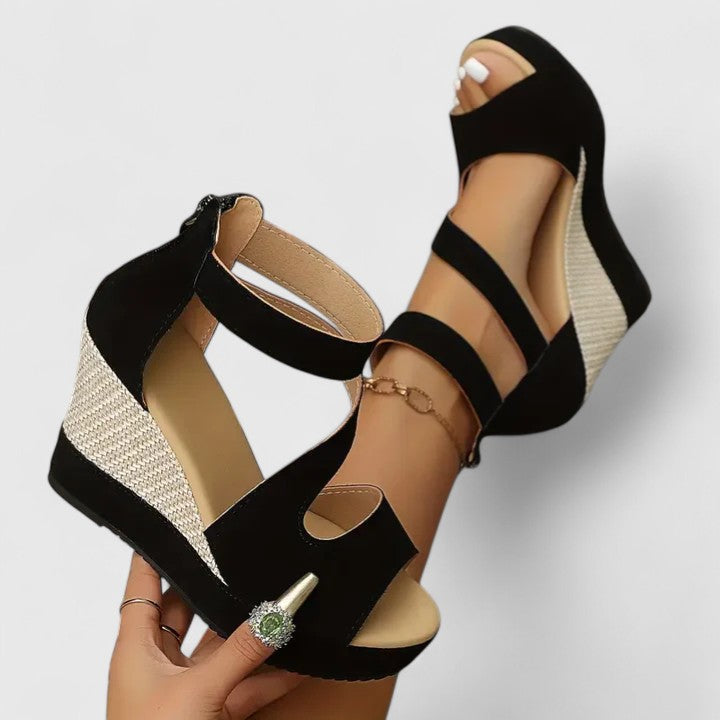 Cecilia | Ankle Strap Wedge Sandals