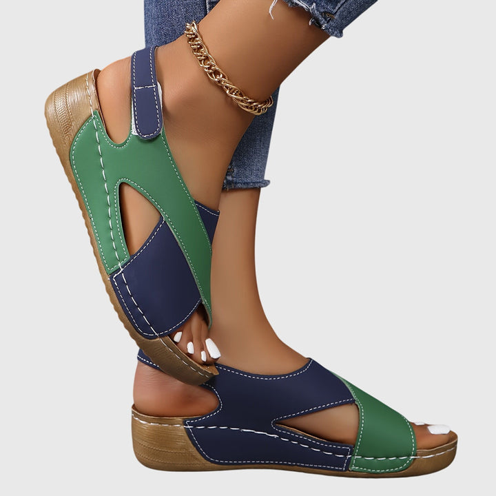 Chelsea | Colorblock Slingback Walking Sandals