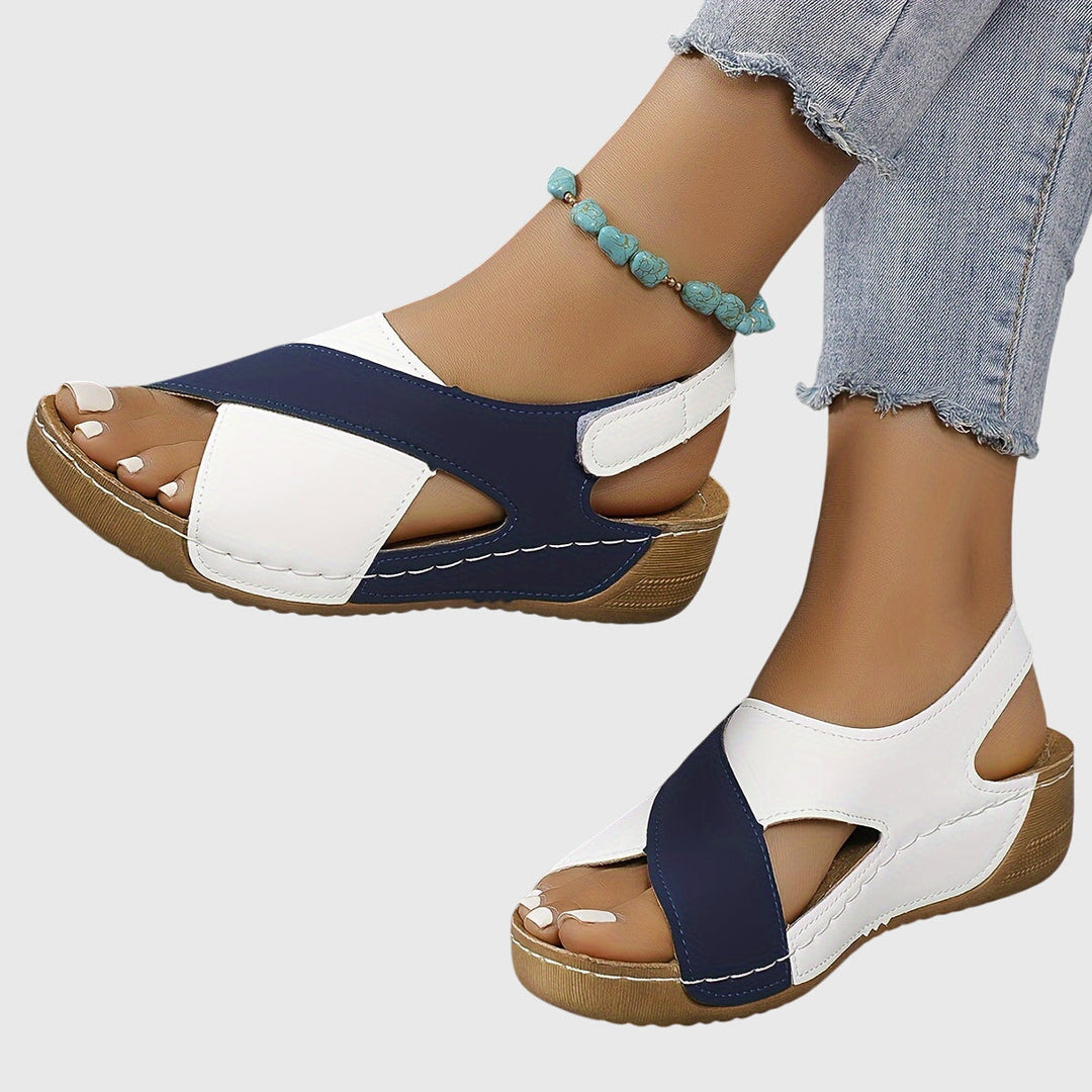 Chelsea | Colorblock Slingback Walking Sandals