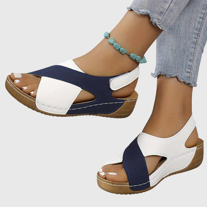 Chelsea | Colorblock Slingback Walking Sandals