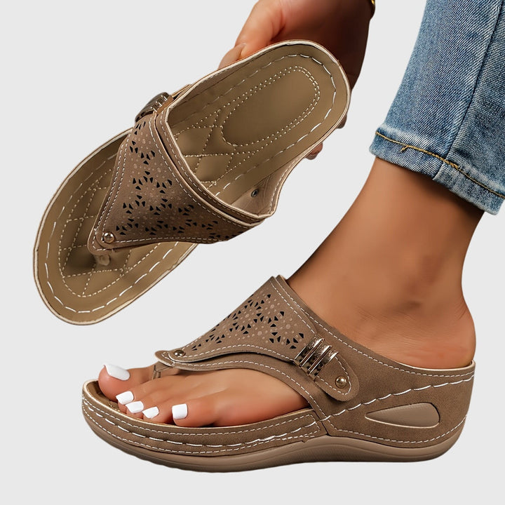 Olivia | Cutout Comfort Slide Sandals
