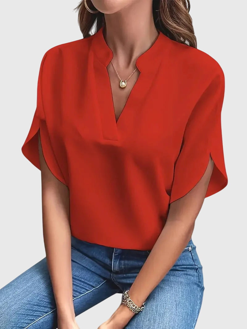 Jamie | Soft and Elegant V-Neck Shirt