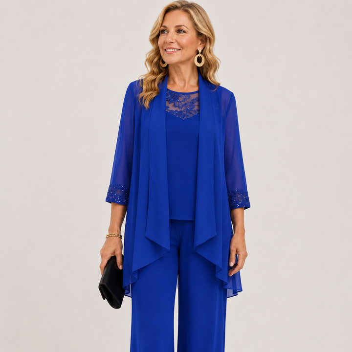 Eleanor™ | Flowing Jacket &amp; Wide-Leg Pant Set