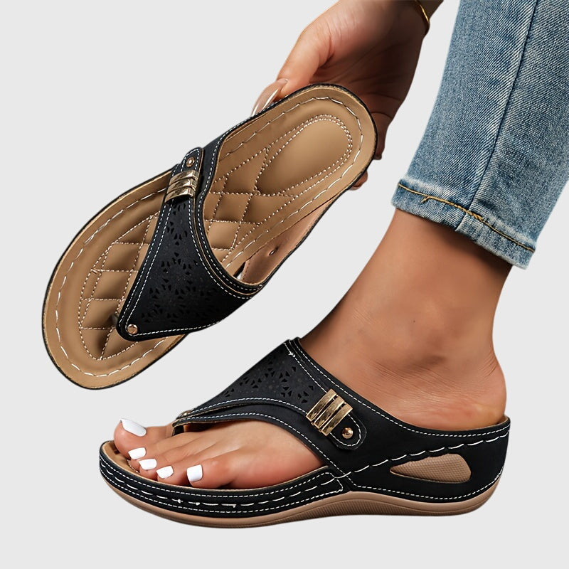 Olivia | Cutout Comfort Slide Sandals