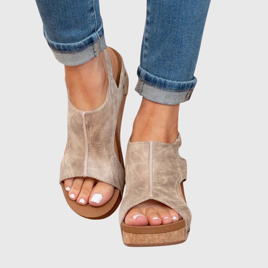 Adele | Slingback Platform Comfort Sandals