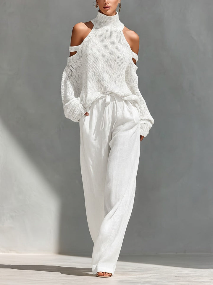 Sarah™ | Knit and Linen Fashion Set