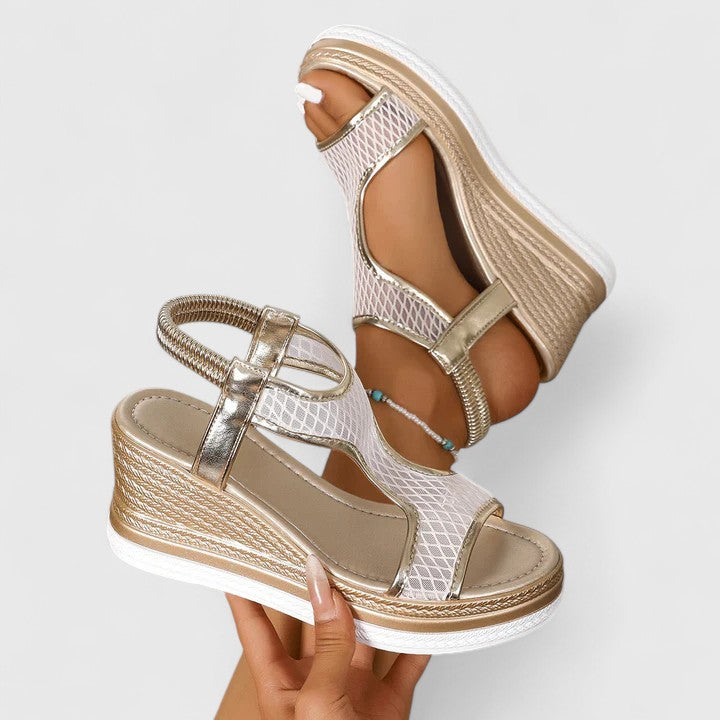 Calista | Mesh Platform Comfort Sandals