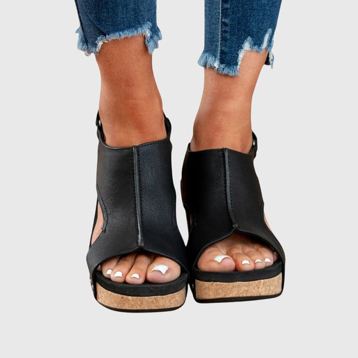 Adele | Slingback Platform Comfort Sandals