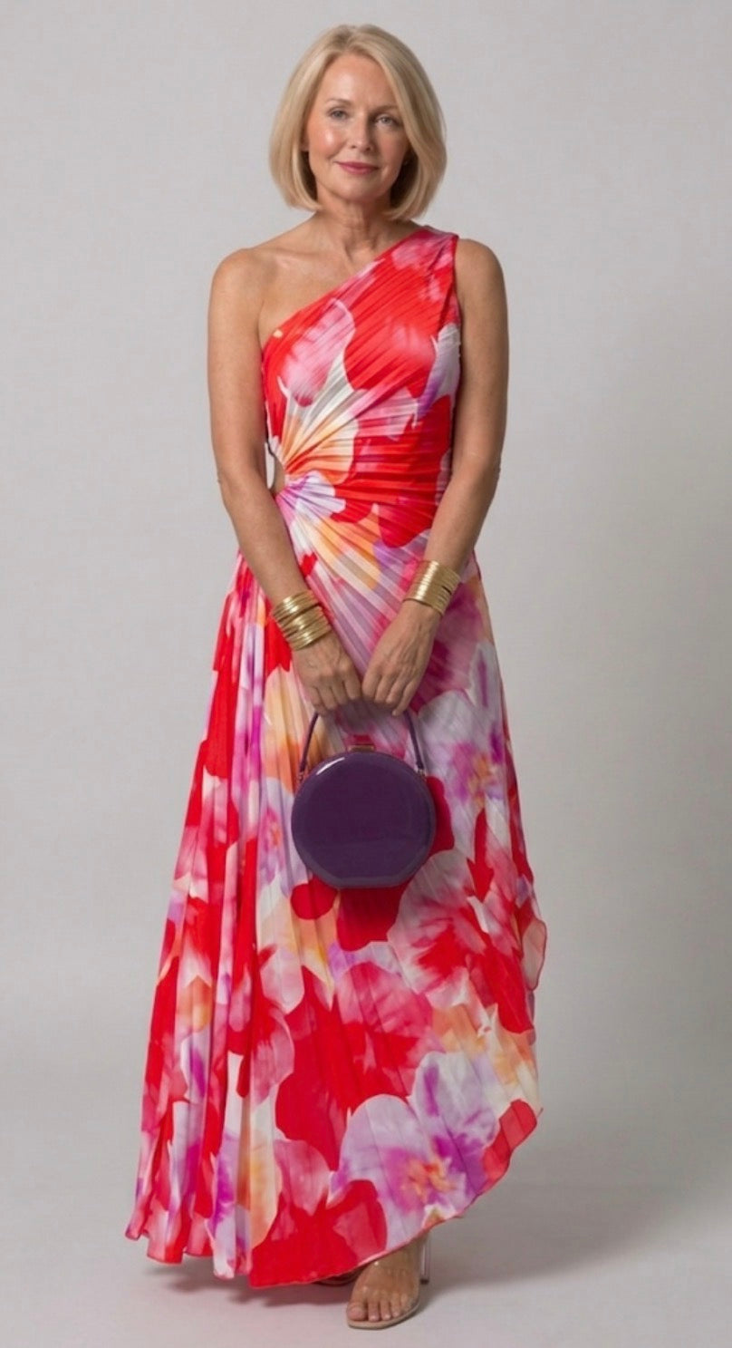 Donna | Pleated One-Shoulder Dress