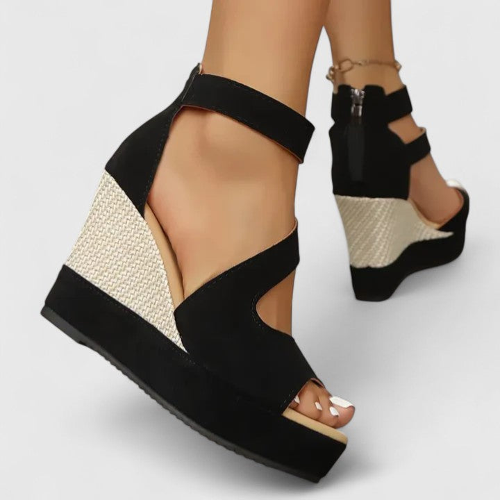 Cecilia | Ankle Strap Wedge Sandals