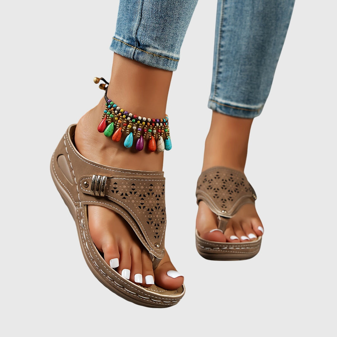 Olivia | Cutout Comfort Slide Sandals