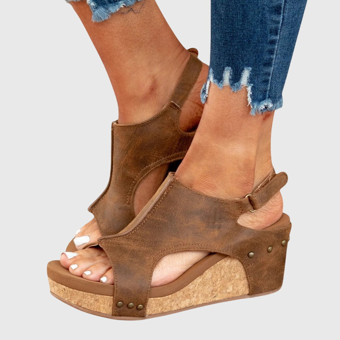 Adele | Slingback Platform Comfort Sandals