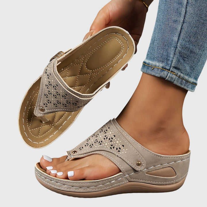 Olivia | Cutout Comfort Slide Sandals