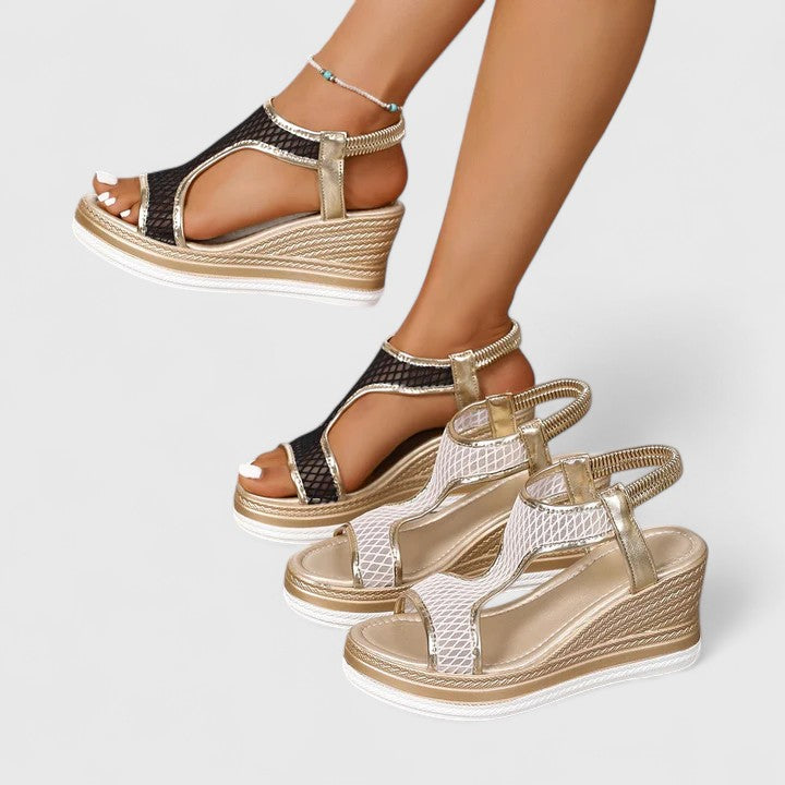 Calista | Mesh Platform Comfort Sandals