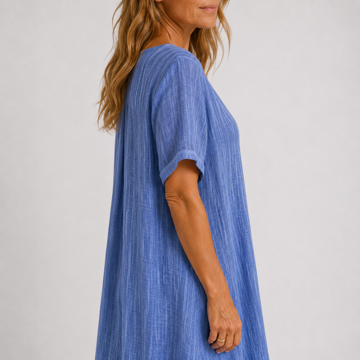 Viola | Relaxed V-Neck Maxi Dress