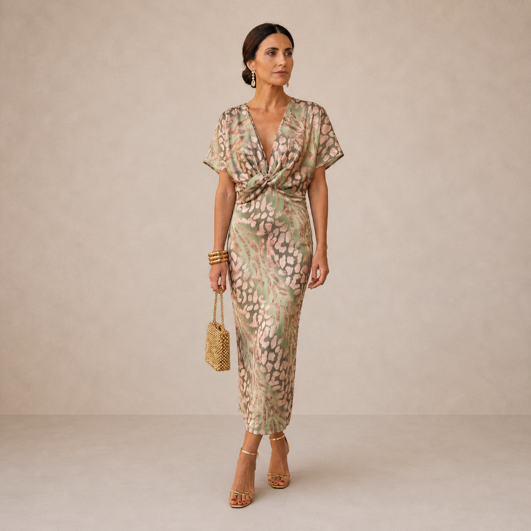 Copper Midi Dress | Women&