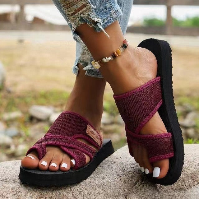Nadette | Cushioned Comfort Slide Sandals