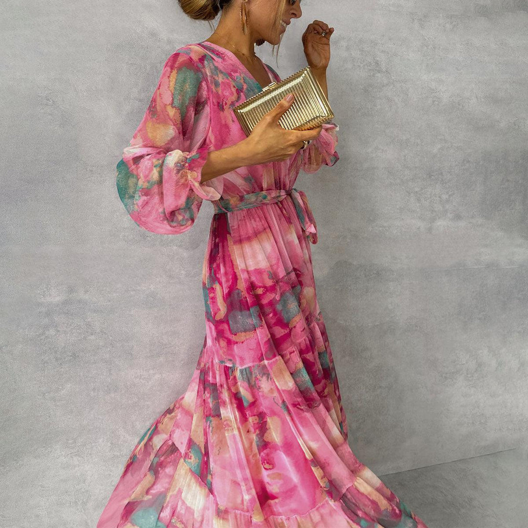 Lydia| Wrap Dress with Floral Print