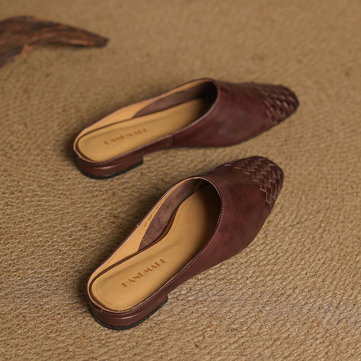 Helma Textured Pattern Mules