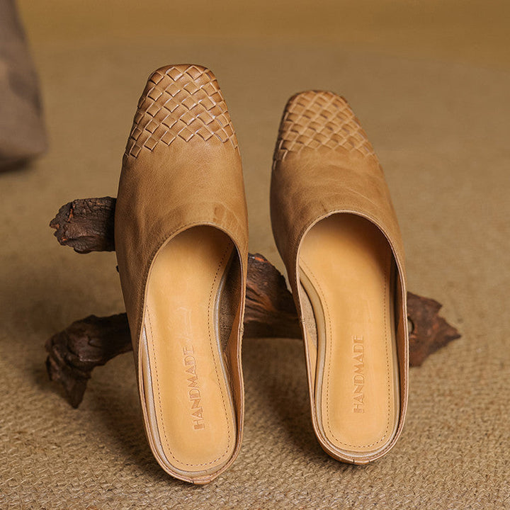 Helma Textured Pattern Mules