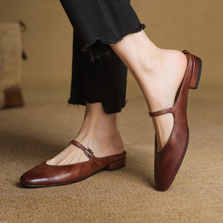 Marvyn | Pointed-Toe Mary Jane Mules