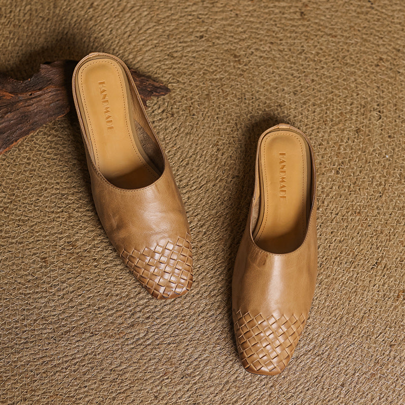 Helma Textured Pattern Mules
