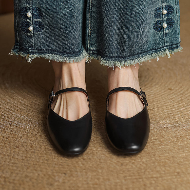 Marvyn | Pointed-Toe Mary Jane Mules