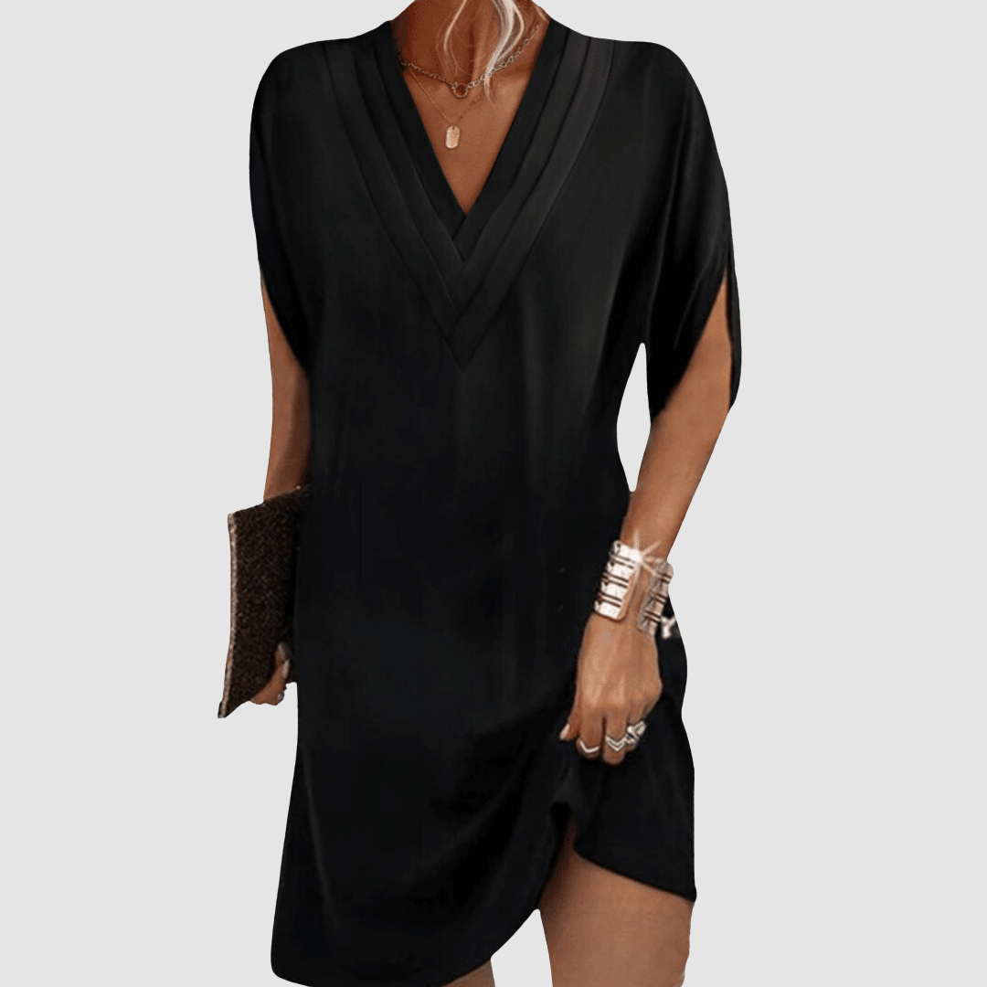 Alysa™ | Elegant Dress with Half Sleeves