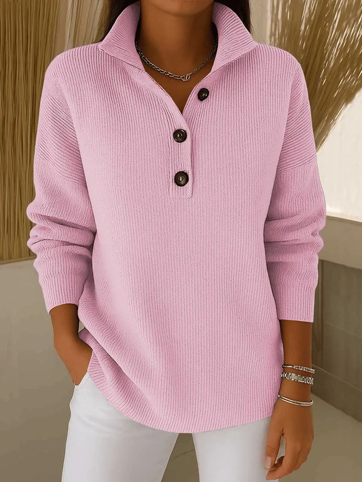 Florence™ | V-Neck Polo Sweater
