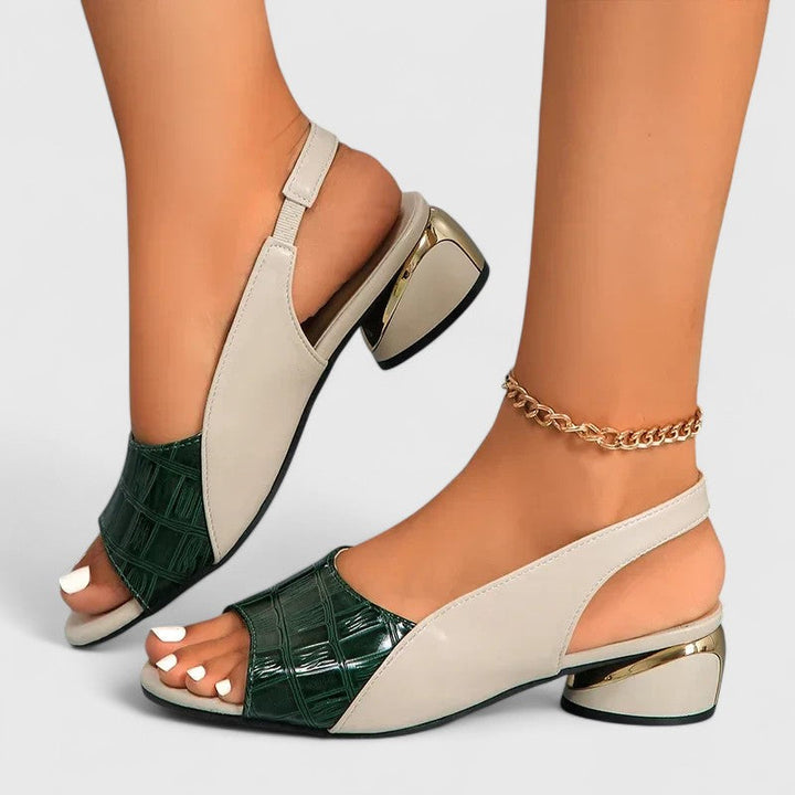 Marianne | Colorblock Slingback Comfort Sandals