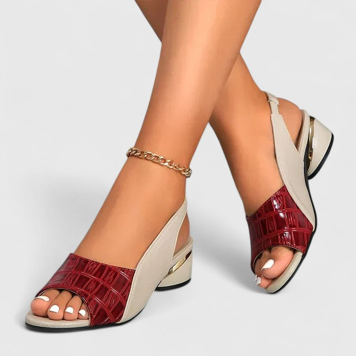 Marianne | Colorblock Slingback Comfort Sandals