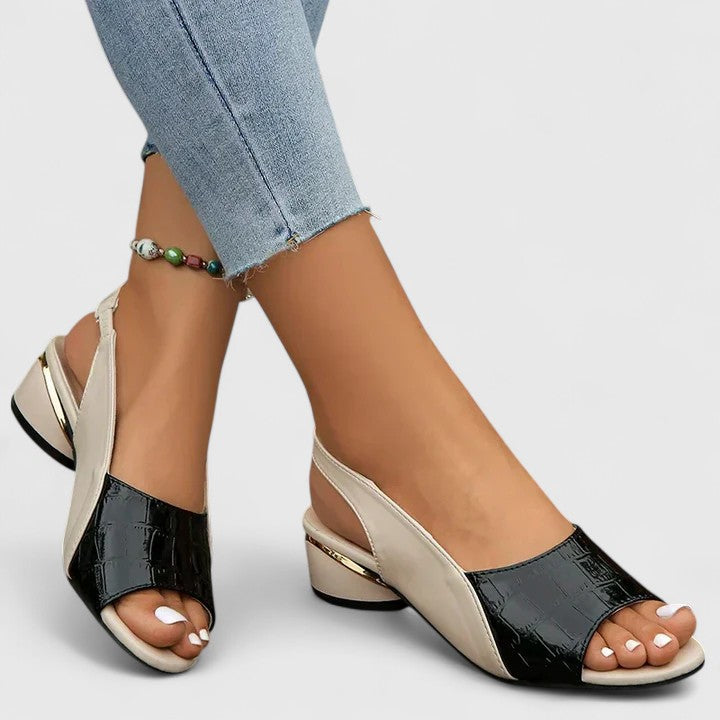 Marianne | Colorblock Slingback Comfort Sandals