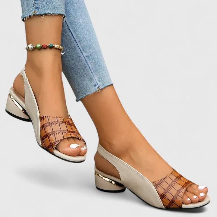 Marianne | Colorblock Slingback Comfort Sandals