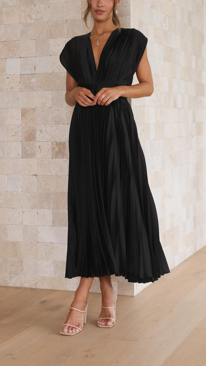 Whitney | Pleated Maxi Dress