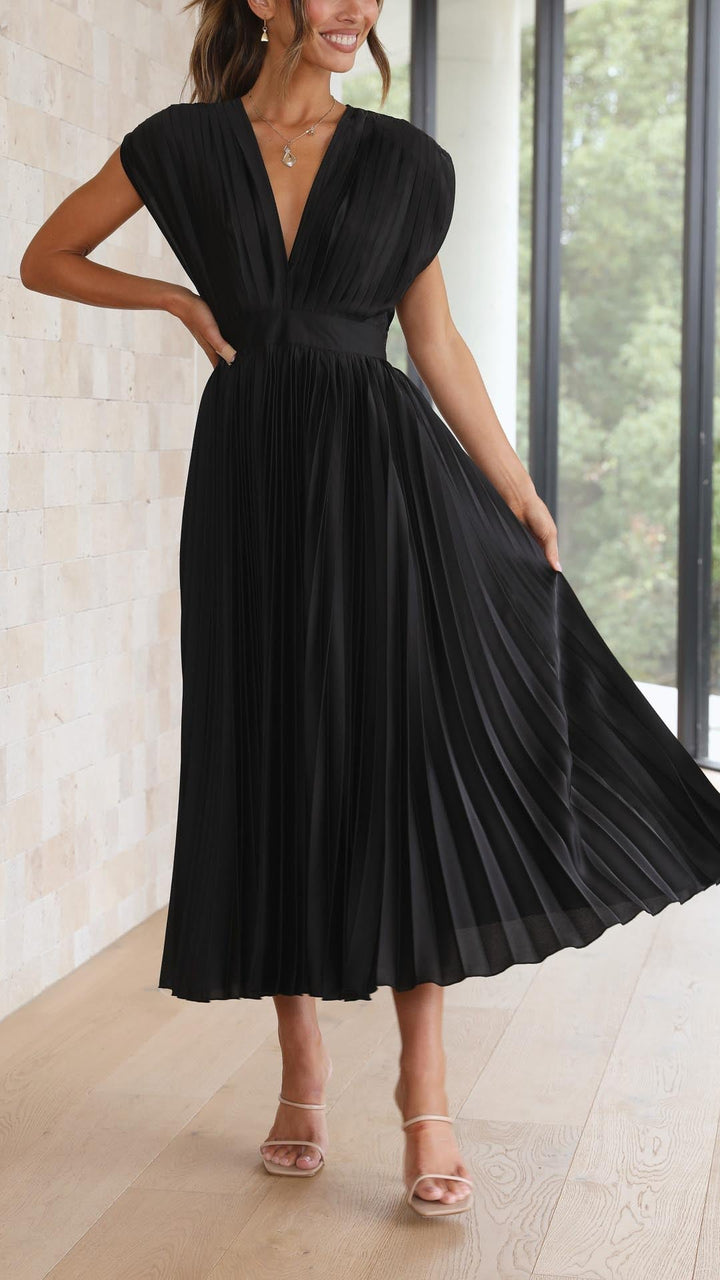 Whitney | Pleated Maxi Dress