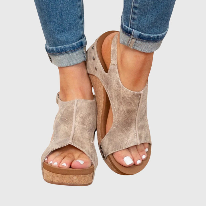 Adele | Slingback Platform Comfort Sandals