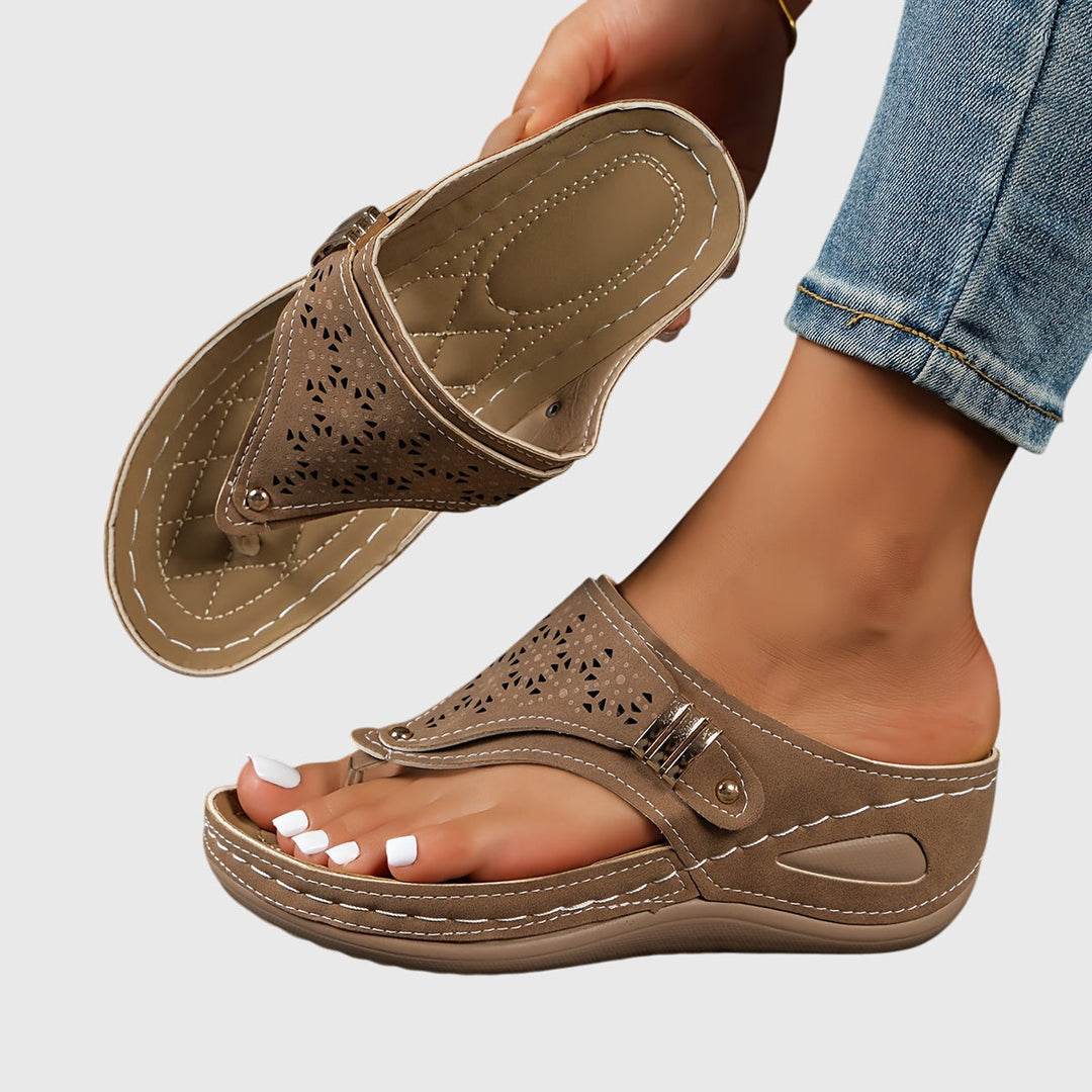 Olivia | Cutout Comfort Slide Sandals