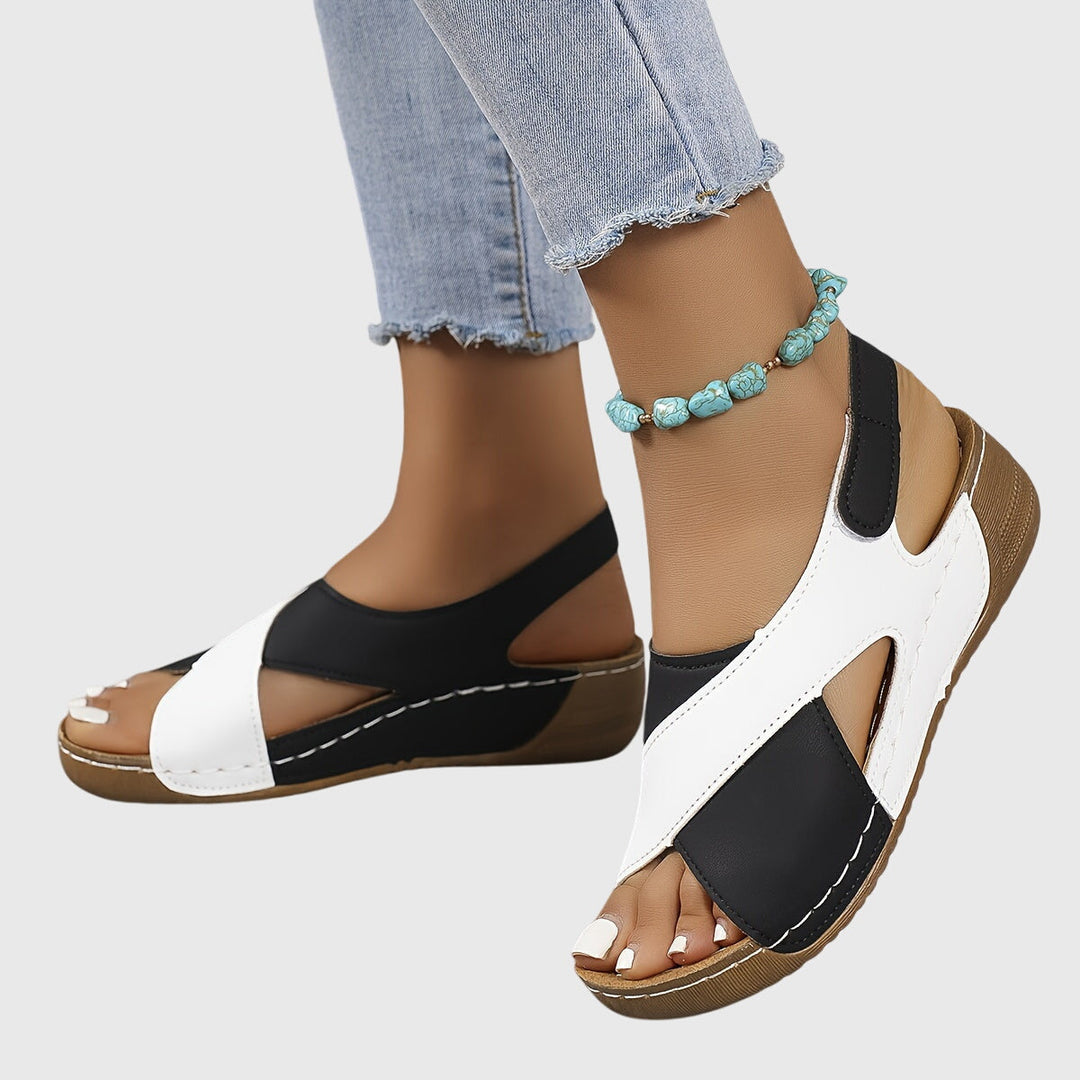 Chelsea | Colorblock Slingback Walking Sandals